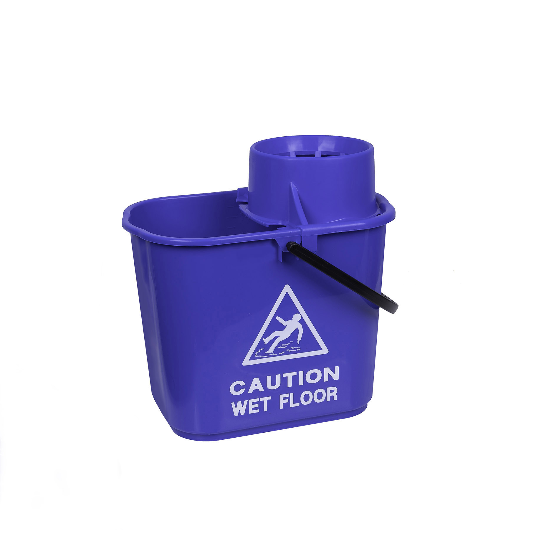 RS 102946 Professional Mop Bucket and Wringer, 15 Litre, BLUE