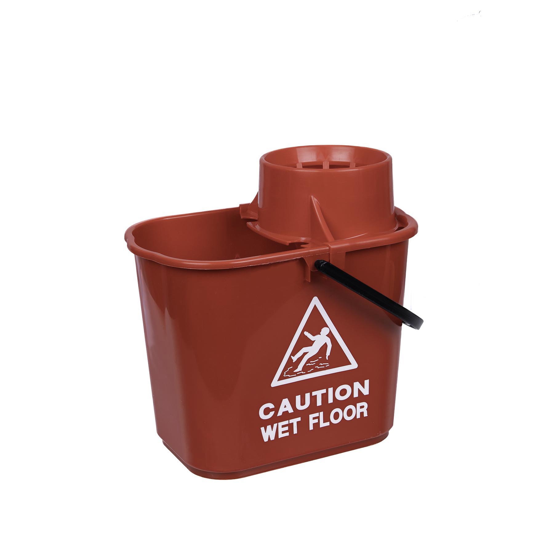 RS 102946 Professional Mop Bucket and Wringer, 15 Litre, RED