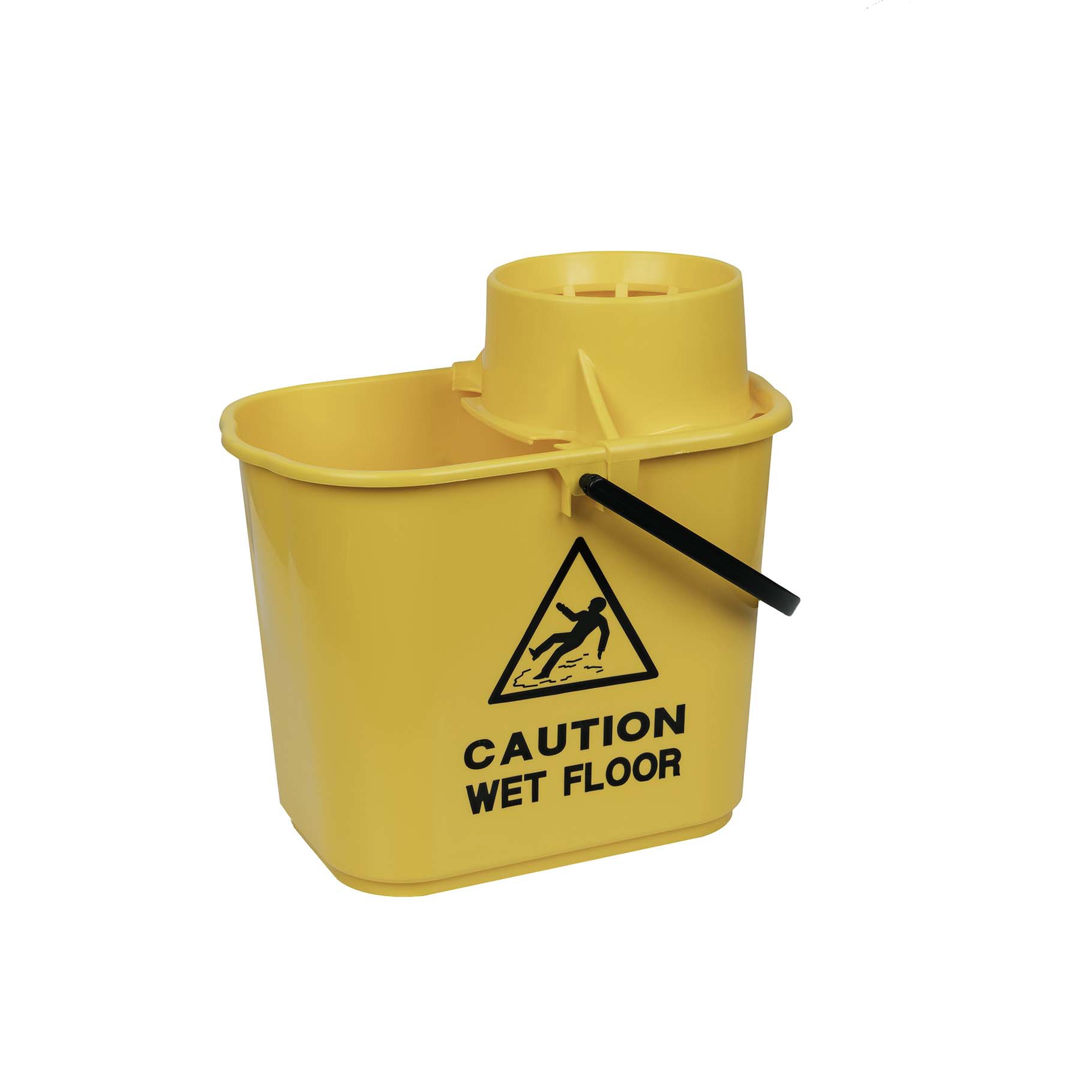 RS 102946 Professional Mop Bucket and Wringer, 15 Litre, YELLOW