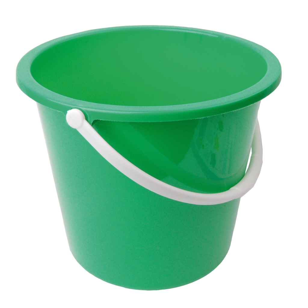 RS 102834 Homeware Round Bucket, 10 Litre, GREEN