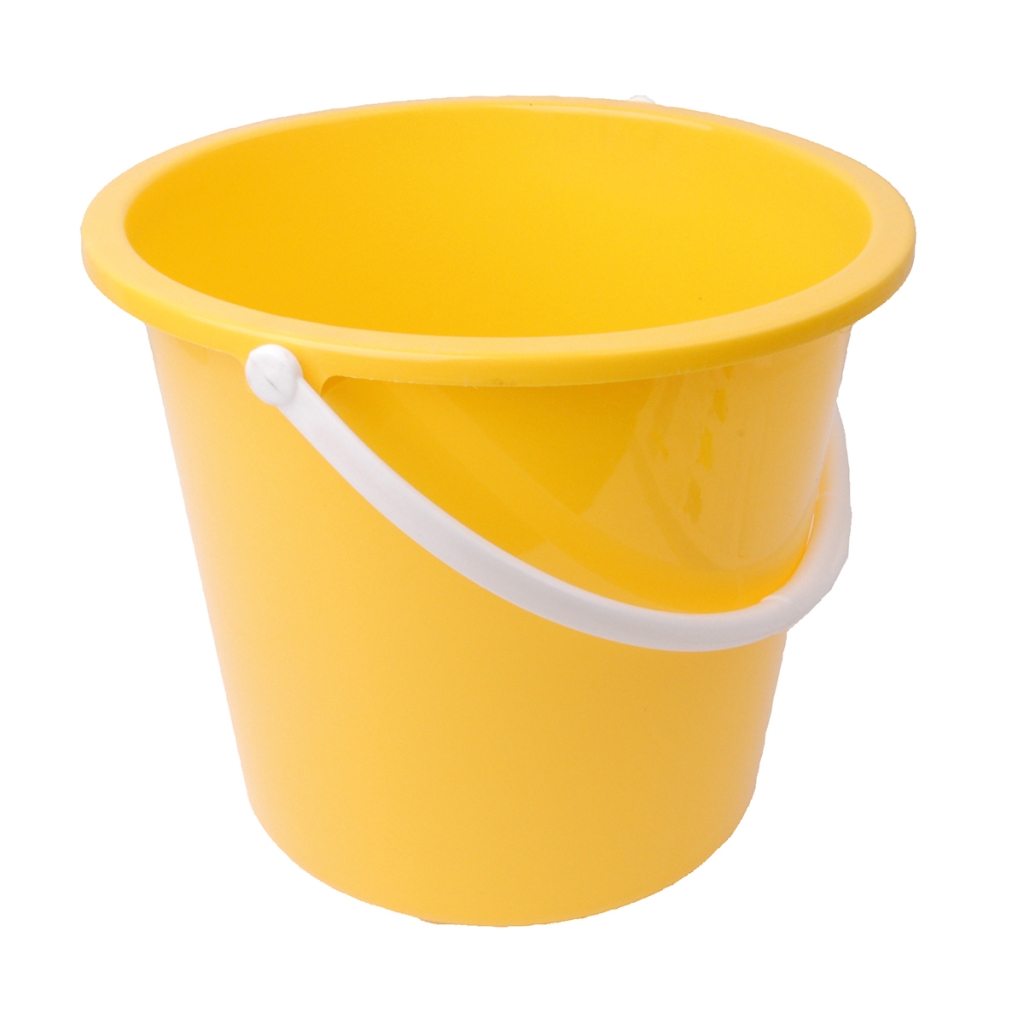 Robert Scott 10 Litre Round Homeware Bucket - Yellow