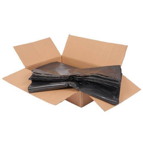 200x Black Refuse Sacks Bags, 140g Medium Duty, 10kg CHSA, ASAC