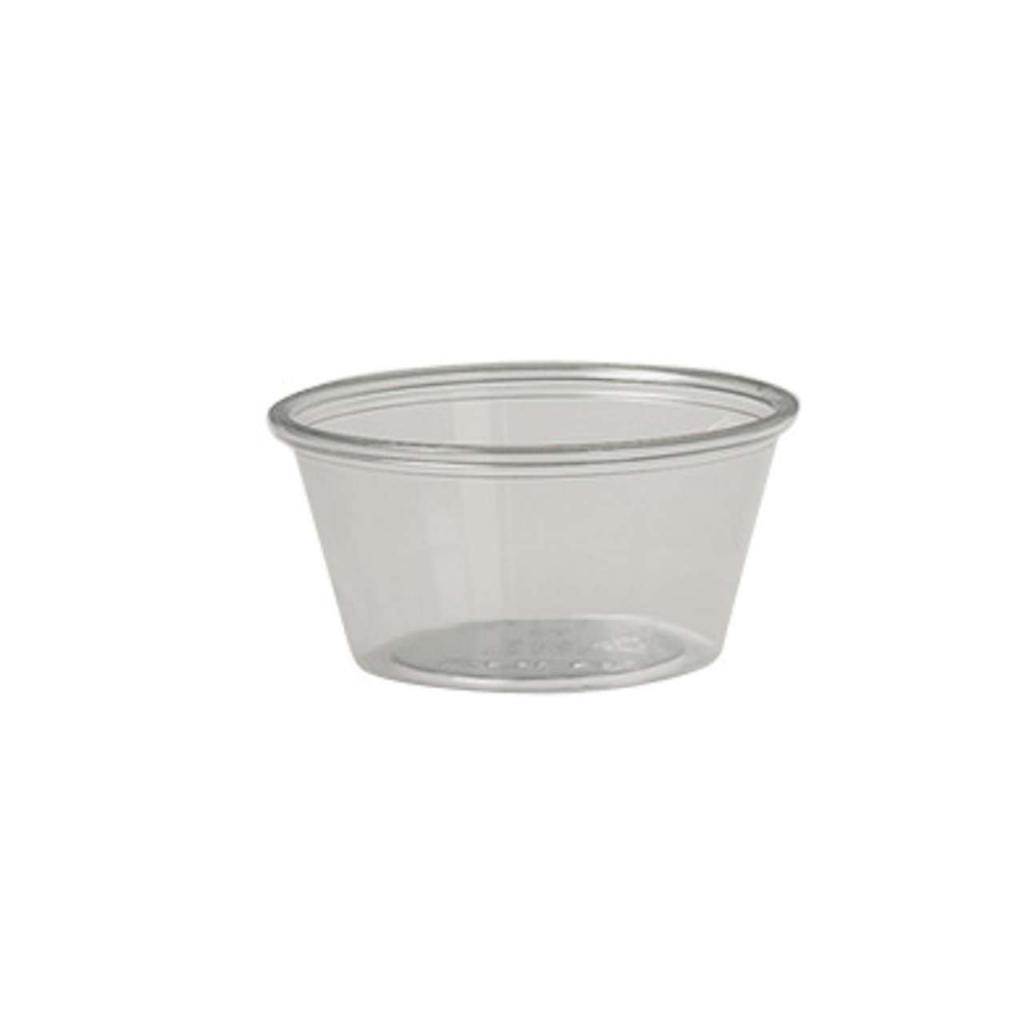 CLEAR 2oz Portion Souffle Sauce Pots x2500