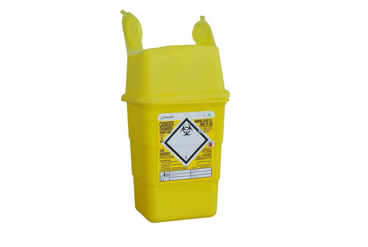 SURE HEALTH SHARPS BIN 4 LITRE. SHARPSBIN4L