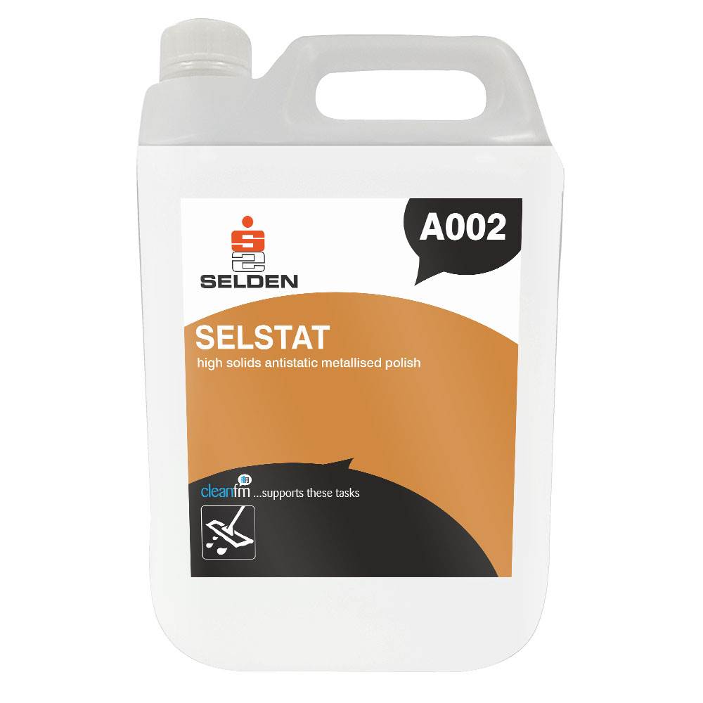 SELDEN A002 SELSTAT ANTISTATIC FLOOR POLISH 5 LITRE