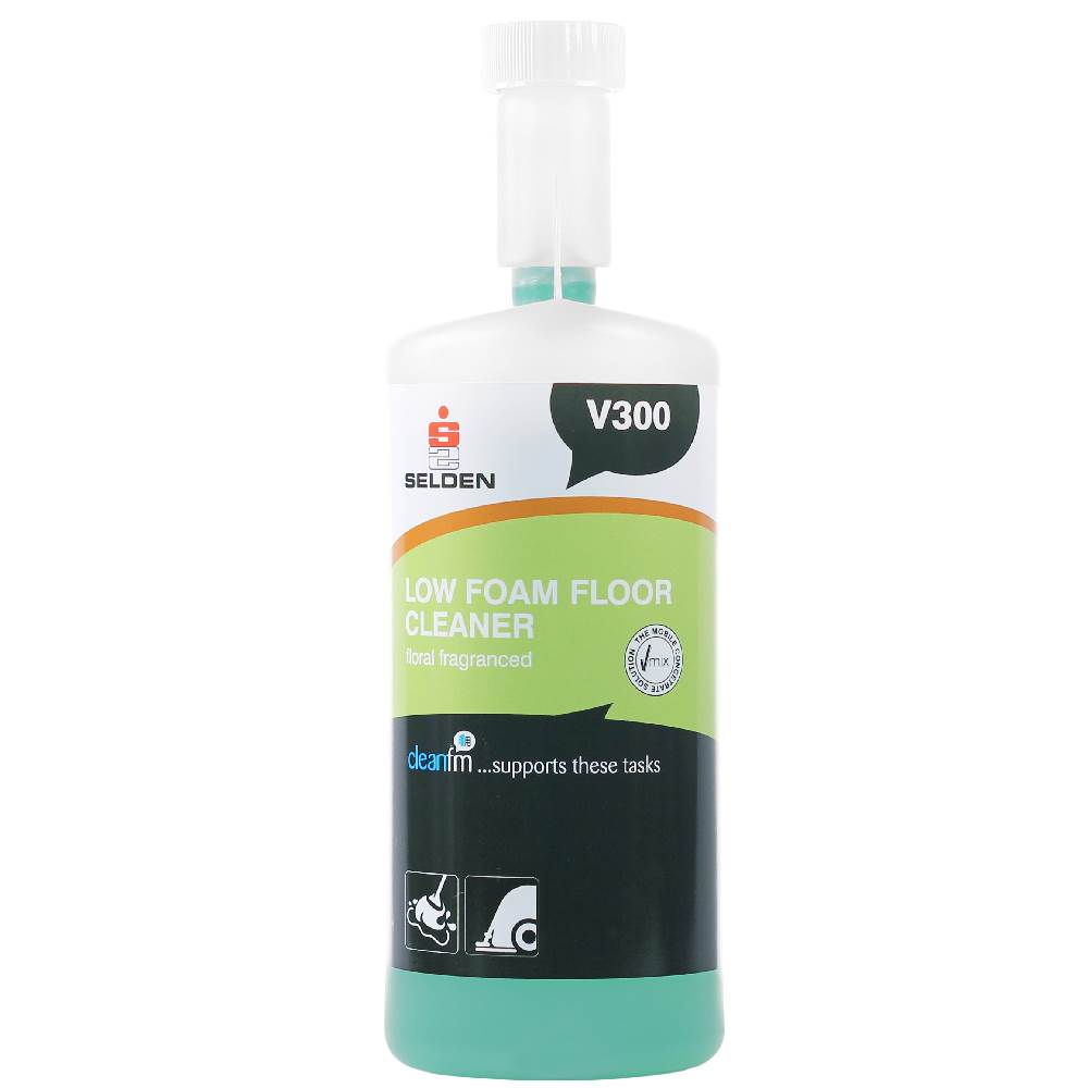 SELDEN V300, LOW FOAM FLOOR CLEANER, CONCENTRATE, 1 LITRE