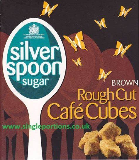 Silver Spoon Rough Cut Brown Sugar Cubes 500g