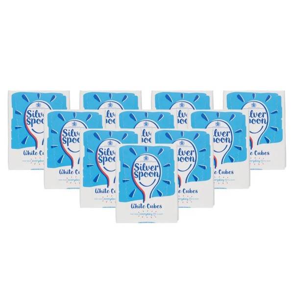 Silver Spoon White Sugar Cubes - 10x500g