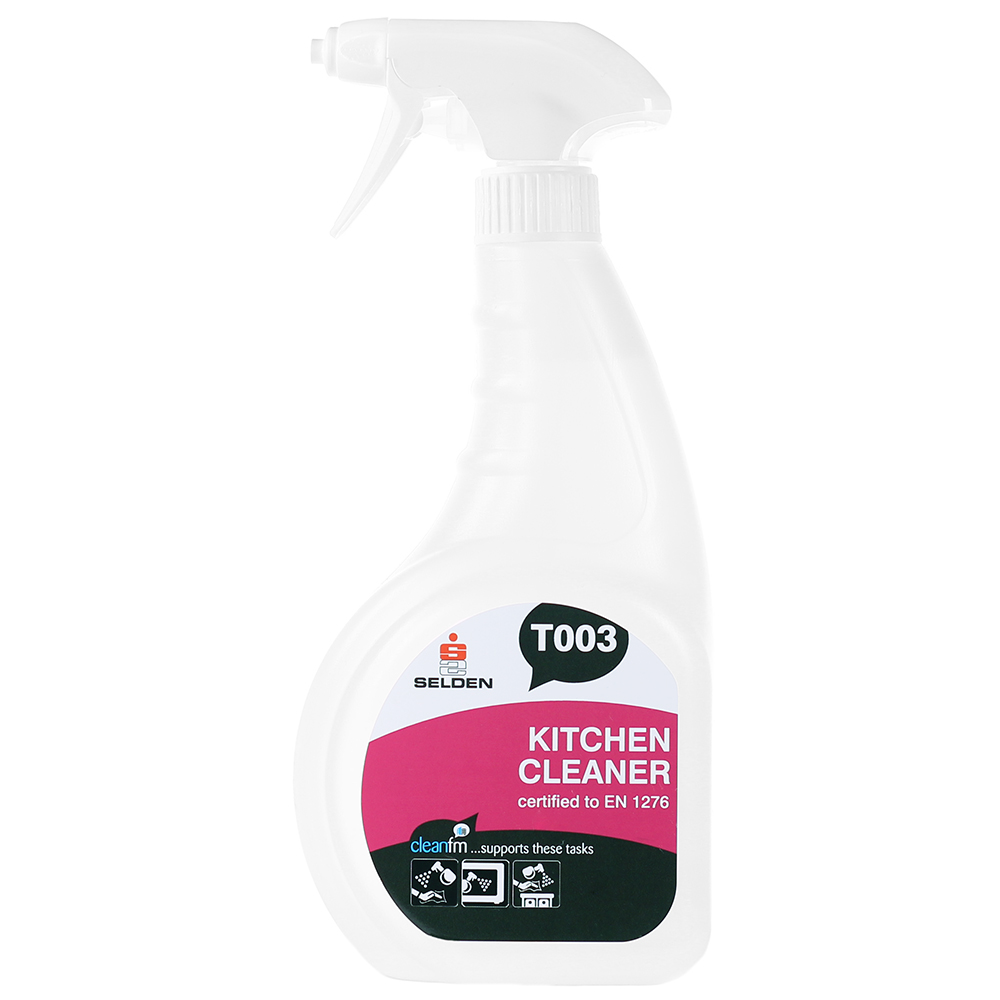 SELDEN T003, KITCHEN CLEANER SANITIZER SPRAY, 750ML TRIGGER