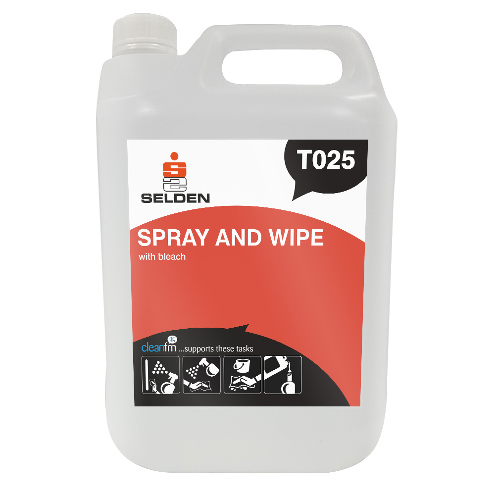 Selden Spray N Wipe with Bleach 5 Litre