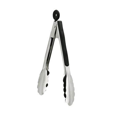 Stainless Steel Tongs 9" BLACK