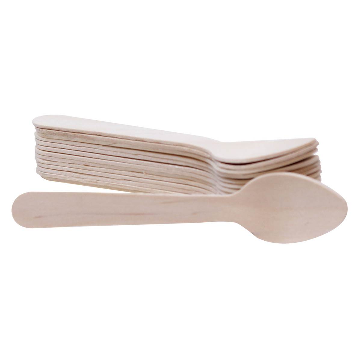 Disposable Wood Tasting Spoons x 100