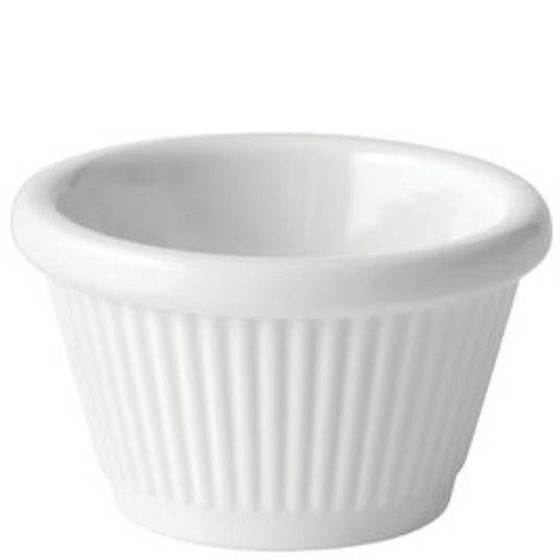 1oz Fluted Ramekin, White x 12