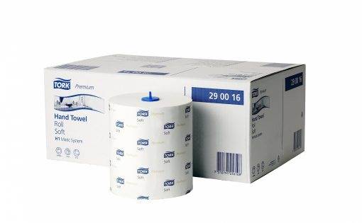 Tork H1 Soft Hand Towel Roll x6 Rolls 100m per roll, 2 ply, white