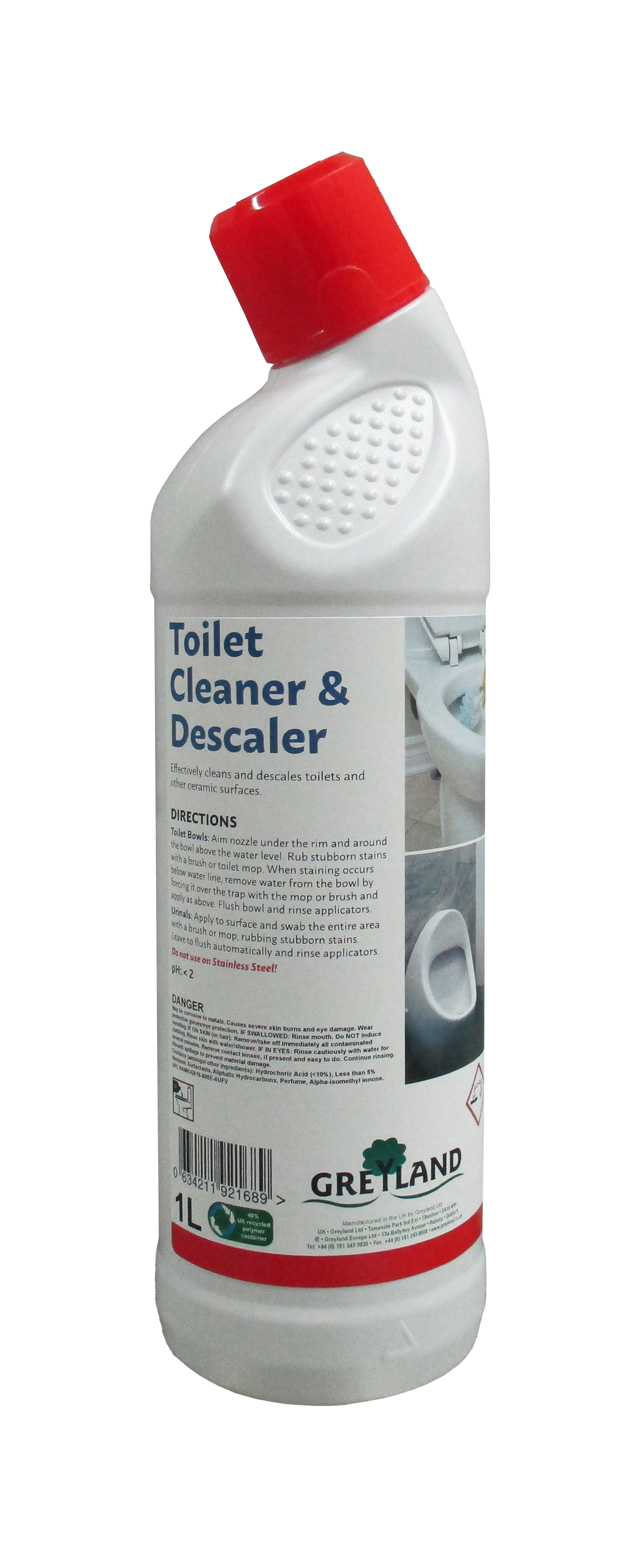 Greyland Toilet Cleaner & Descaler - 10 x 1 Litre (GY-8760/00)
