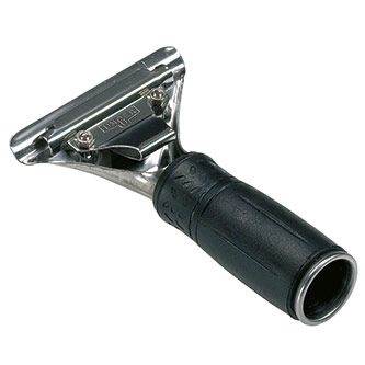 Unger SG000 Stainless Steel Squeegee with Black Rubber Handle