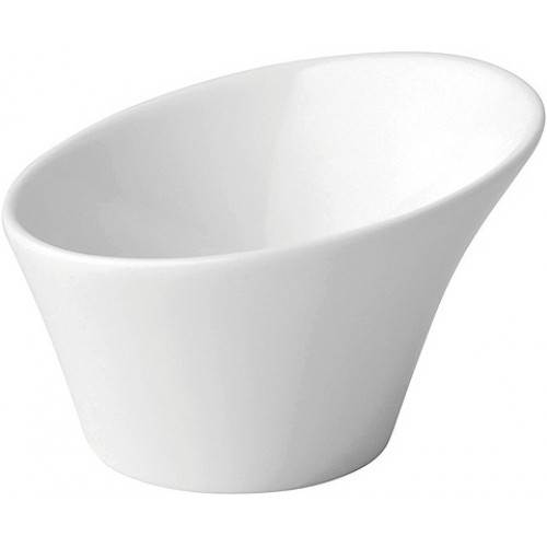 UTOPIA ANTON BLACK 3" WHITE BOWLS x 6UT-Z06017