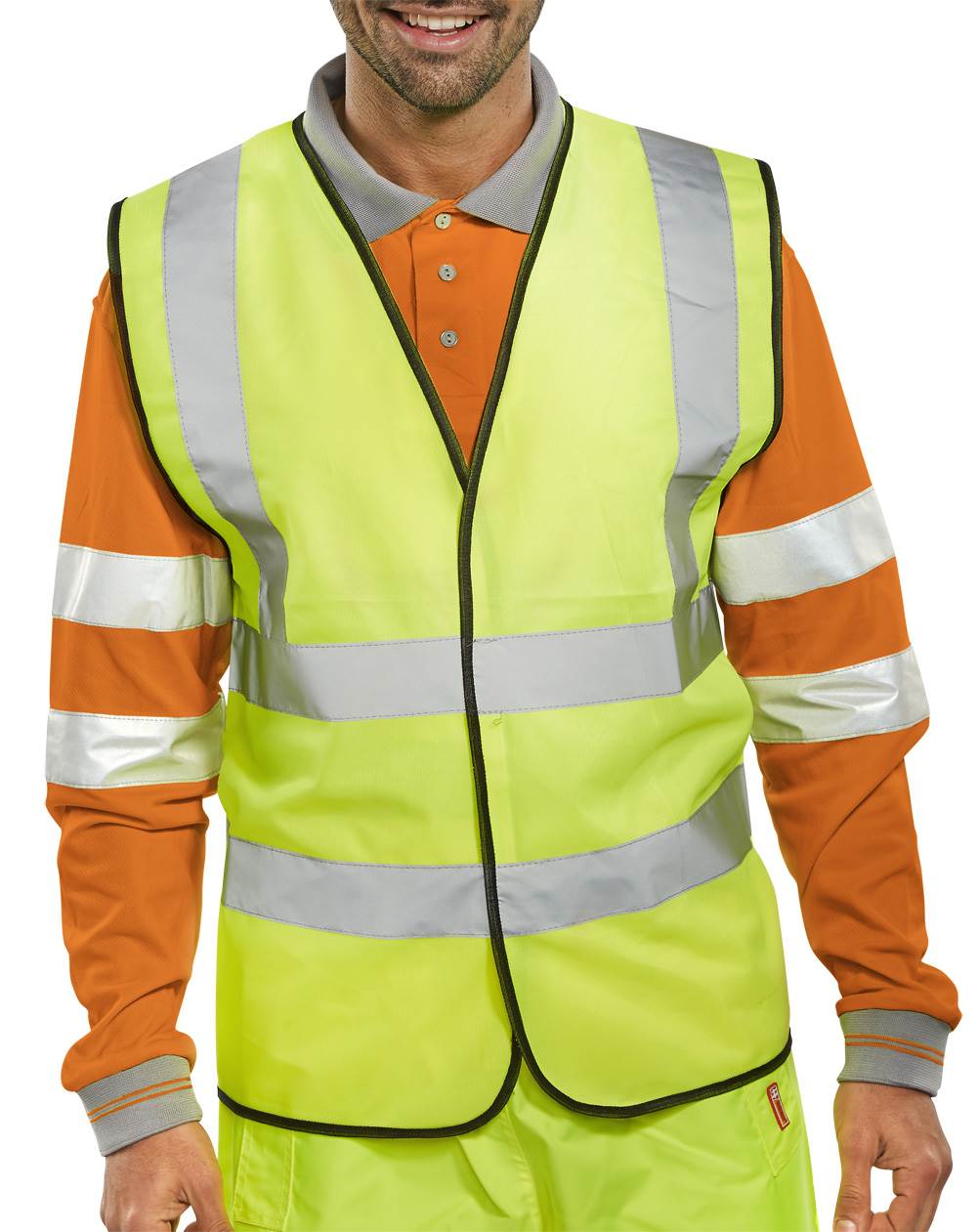 HI VIZ WAISTCOAT - YELLOW - MEDIUMWCY-M