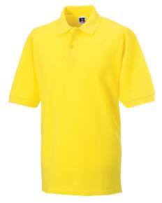 RUSSELL MEN'S CLASSIC COTTON POLO SHIRTMEDIUM - YELLOWWW-569MY-L