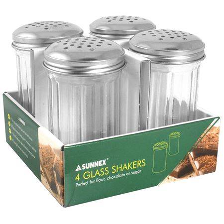 ZODIAC LARGE GLASS SHAKERS 700ml 4 PACKZ-CC031-4