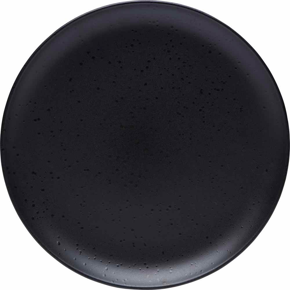 Black banded coupe plate 22cm