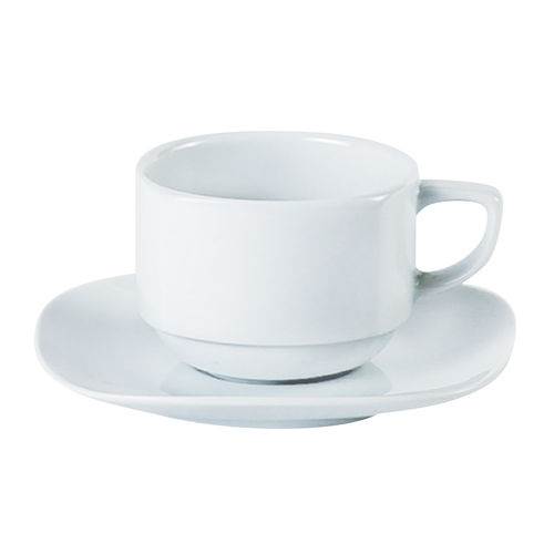 Square stacking teacup saucer 15cm/6" For Use With DPS-21123