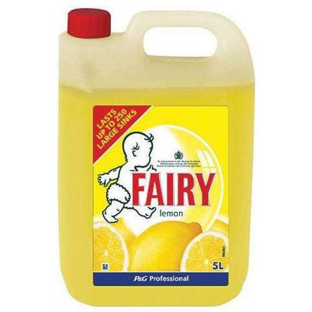 Fairy Lemon Washing Up Liquid 5 Litres