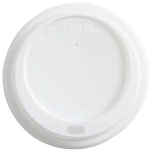 White Domed Sip-Thru Lids to fit 10-20oz x 1000